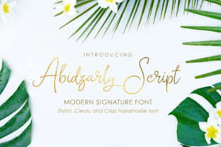 Abidzarly: A Bold Script Font for Editorial Design