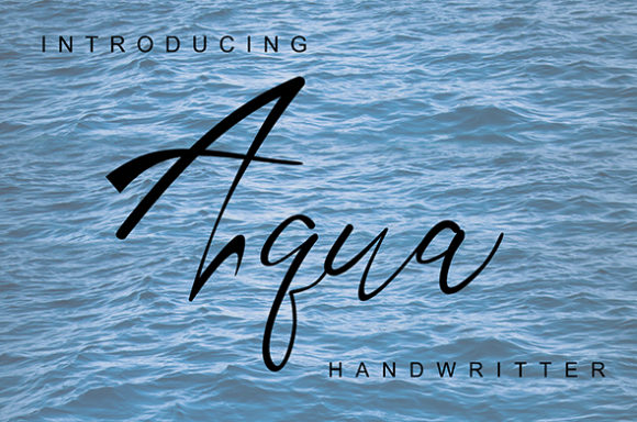 Aqua: A Friendly Script Font for Modern Web Design