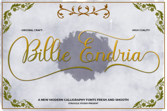 Billie Endria: A Premium Script Font for Campaigns