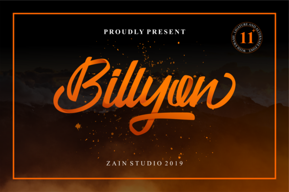 Billyon: A Modern Script Font for Web Design