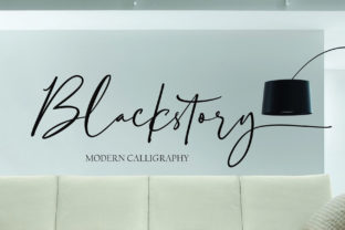 Blackstory: A Bold Script Font for Crafters