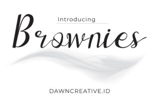 Brownies: A Sweet Script Font for Crafters