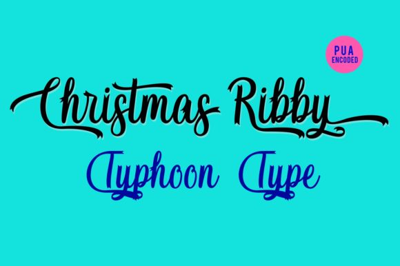 Christmas Ribby: A Romantic Handwritten Font for Web Design