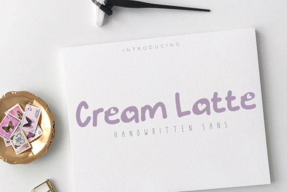 Cream Latte: A Handwritten Font for Web Design