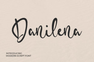 Danilena: A Playful Script Font for Editorial Design