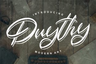 Duythy: A Dazzling Script Font for Your Brand