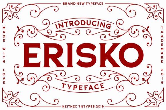 Erisko: A Vintage Script Font for Bold Campaigns
