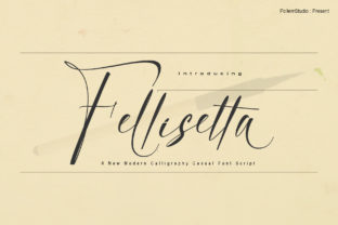Fellisetta: A Modern Script Font for Crafters