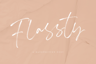 Flassty: A Beautiful Script Font for Editorial Design