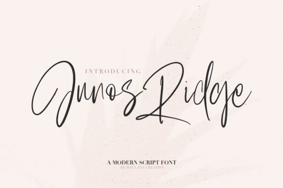 Junos Ridge: A Bold Script Font for Modern Web Design