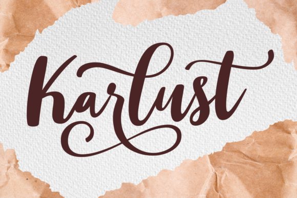 Karlust: A Cheerful Script Font for Crafters