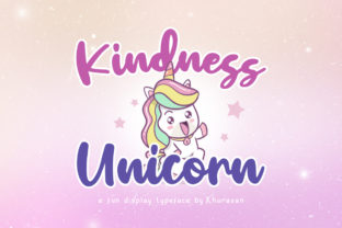 Kindness Unicorn: A Bold Script Font for Your Brand
