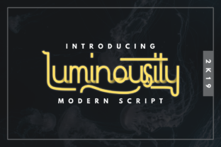 Luminousity: A Modern Script Font for Web Design