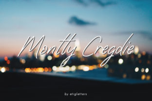 Montty Cregdie: A Smooth Handwritten Font for Makers
