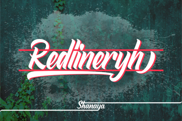 Redlineryh: A Bold Script Font for Editorial Design