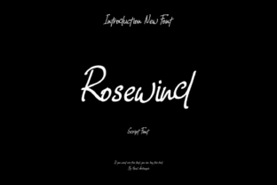 Rosewind: An Elegant Script Font for Editorial Design