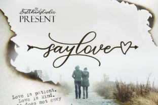 Say Love: A Romantic Script Font for Brand Identity