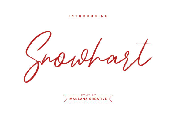 Snowhart Typeface: Elevating Brand Identity with Modern Script