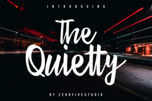 The Quietty: A Modern Script Font for Editorial Design
