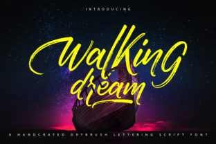 Walking Dream: A Bold Script Font for Web Design