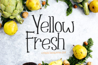 Yellow Fresh: A Playful Script Font for Small Business